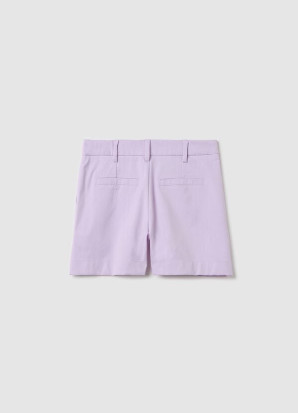 Ovs Shorts Viola Con Pinces E Tasche