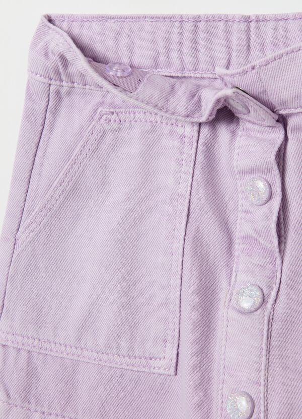 Ovs Skort In Denim Con Tasche