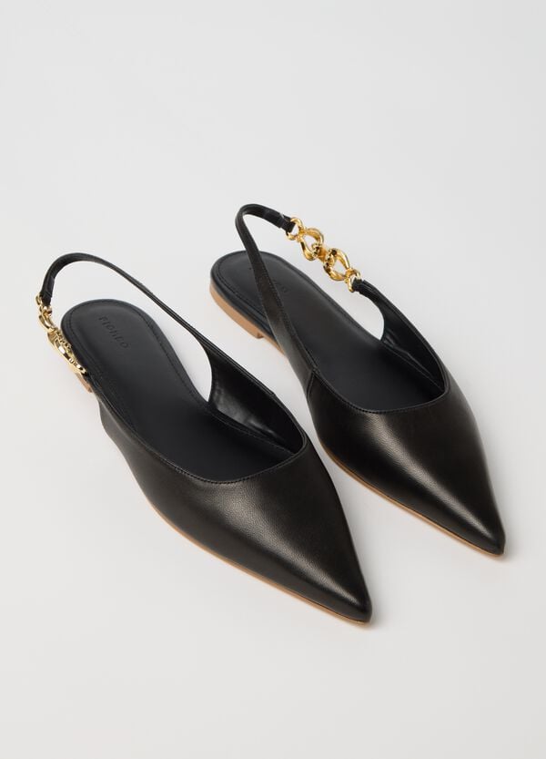 Ovs Slingback In Nappa Con Dettaglio