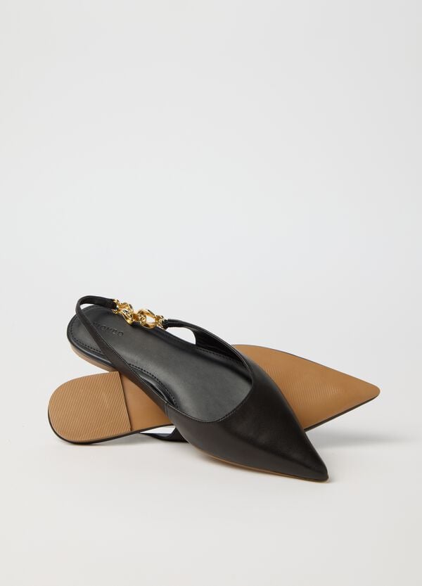 Ovs Slingback In Nappa Con Dettaglio