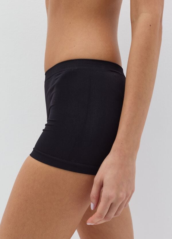 Ovs Slip Hipster Nero In Microfibra Elasticizzata