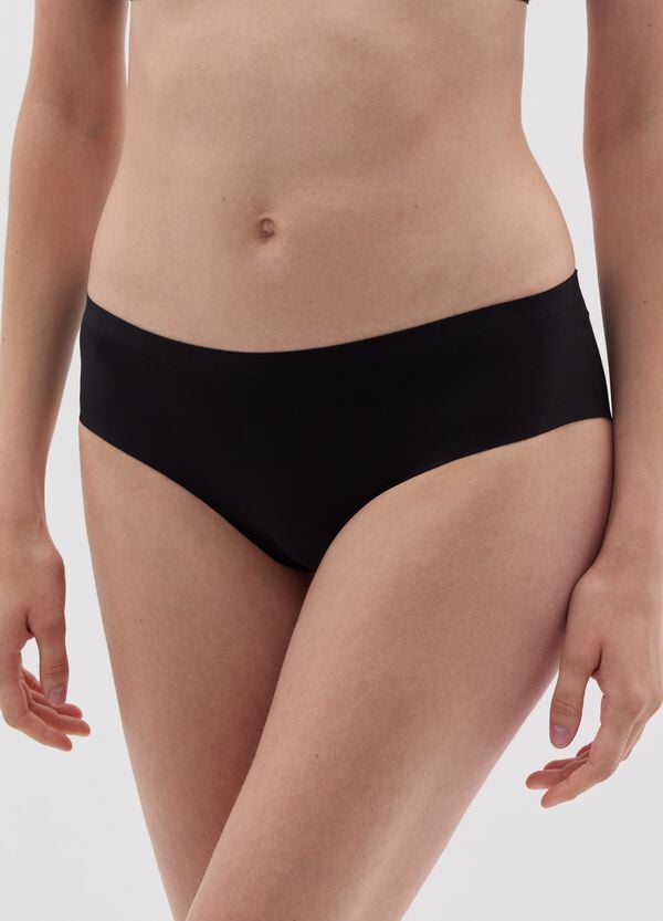 Ovs Slip Hipster Nero In Poliammide Elasticizzata