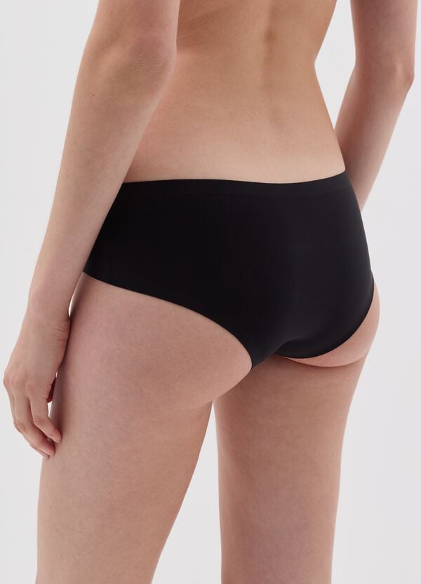 Ovs Slip Hipster Nero In Poliammide Elasticizzata