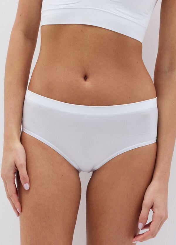 Ovs Slip In Microfibra Bianca Con Elastico