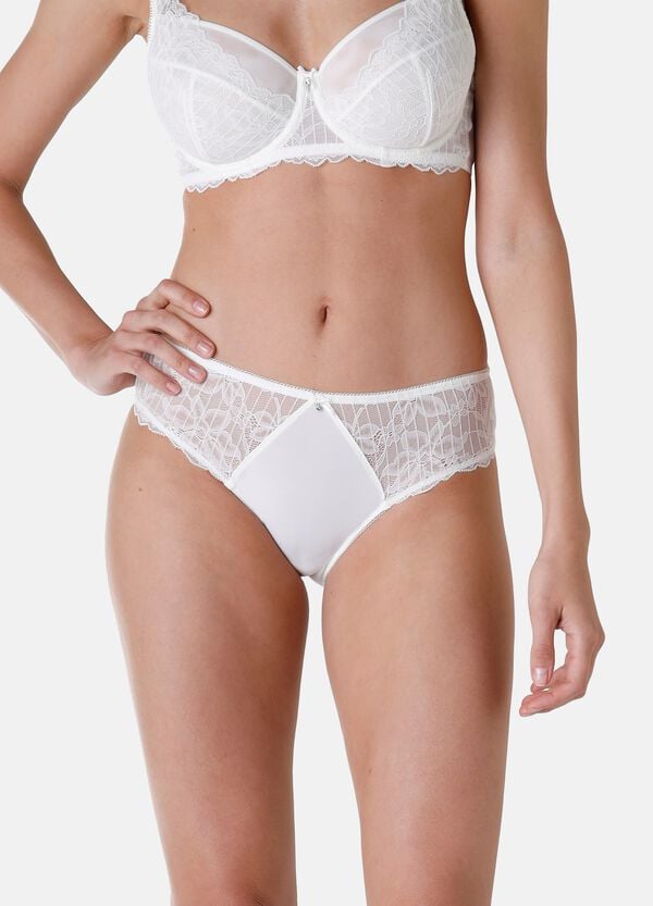 Ovs Slip Midi Striped Lace