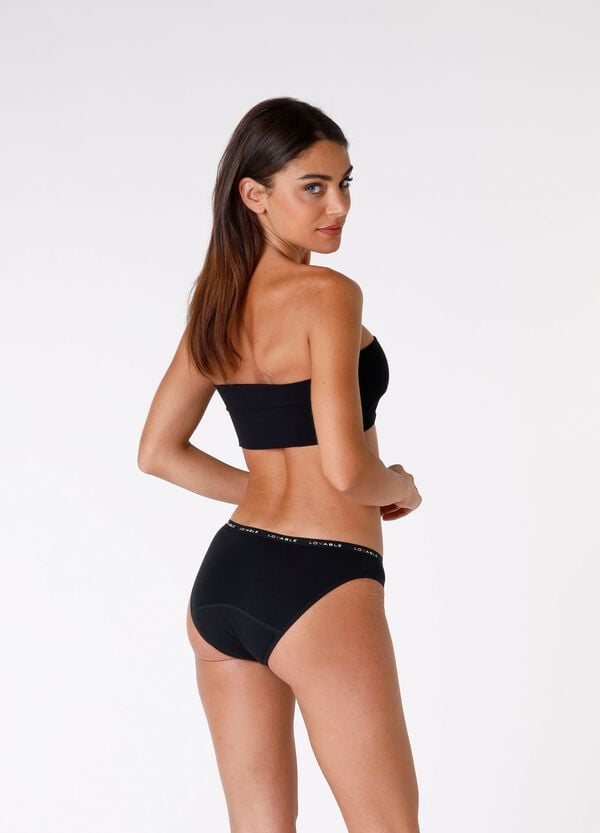 Ovs Slip Nero In Cotone Elasticizzato LOVABLE