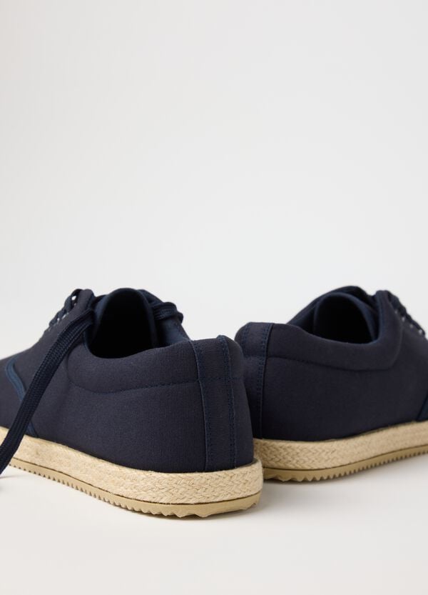 Ovs Sneakers Con Lacci In Cotone Blu
