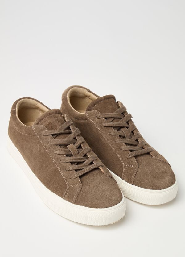Ovs Sneakers In Suede Con Lacci