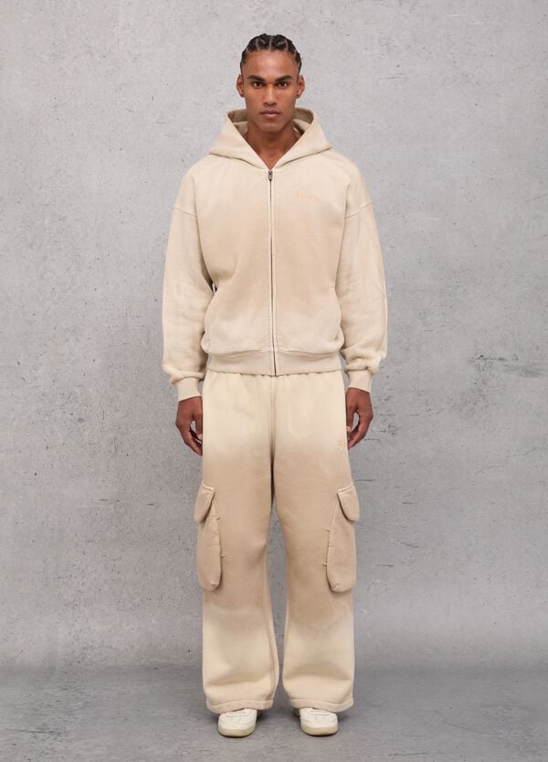 Ovs Sunfaded Cargo Sweatpants Vintage Sand