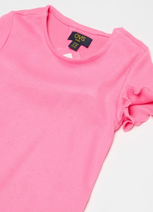 Ovs T-shirt A Costine Con Apertura