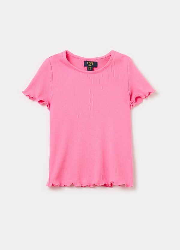 Ovs T-shirt a costine con apertura