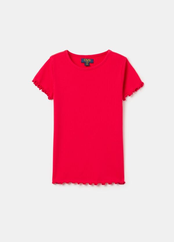 Ovs T-shirt a costine con profili ondulati