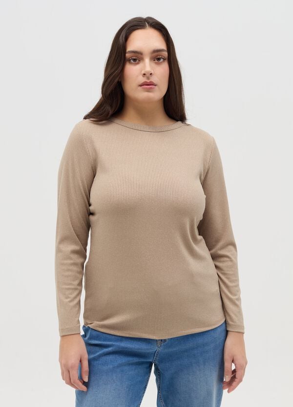 Ovs T-shirt A Costine In Lurex Curvy