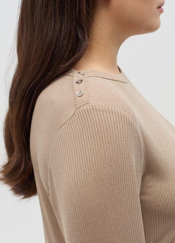 Ovs T-shirt A Costine In Lurex Curvy