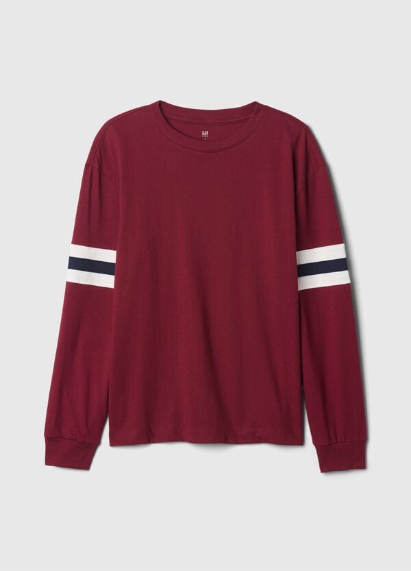 Ovs T-shirt a maniche lunghe con inserto a righe