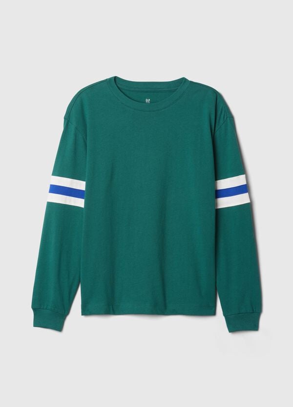 Ovs T-shirt a maniche lunghe con inserto a righe