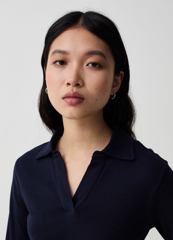 Ovs T-shirt A Maniche Lunghe Con Scollo A Polo