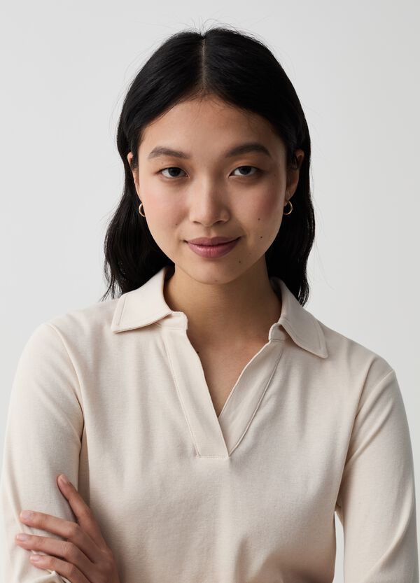 Ovs T-shirt A Maniche Lunghe Con Scollo A Polo