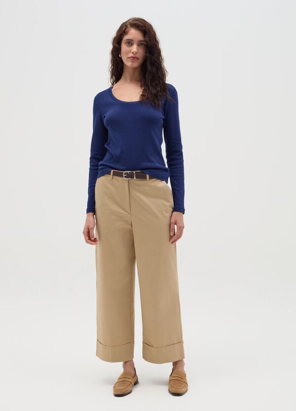 Ovs T-shirt A Maniche Lunghe Con Scollo Rotondo