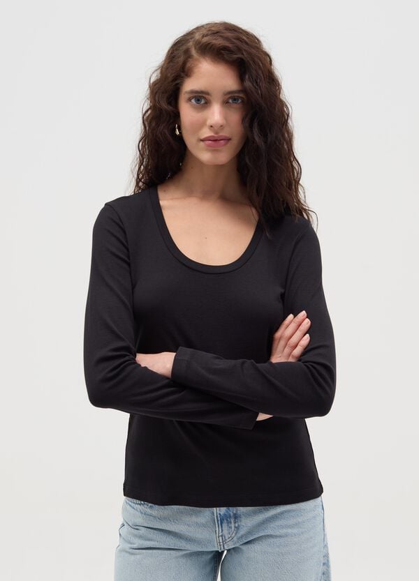 Ovs T-shirt A Maniche Lunghe Con Scollo Rotondo