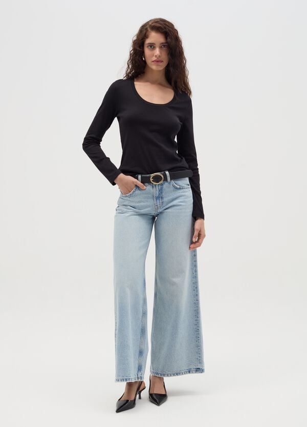 Ovs T-shirt A Maniche Lunghe Con Scollo Rotondo