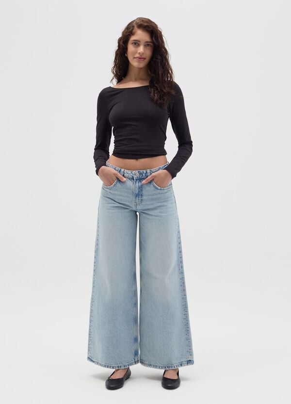 Ovs T-shirt A Maniche Lunghe Con Scollo Rotondo