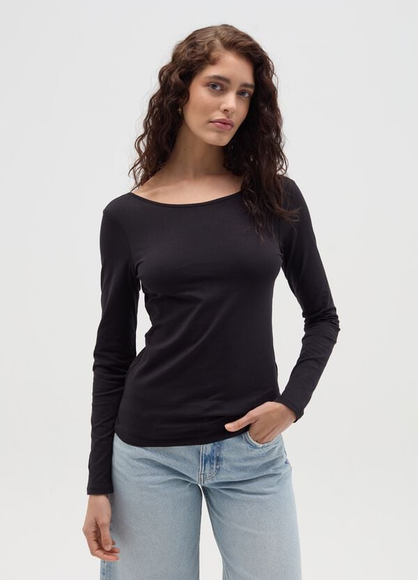 Ovs T-shirt a maniche lunghe con scollo rotondo