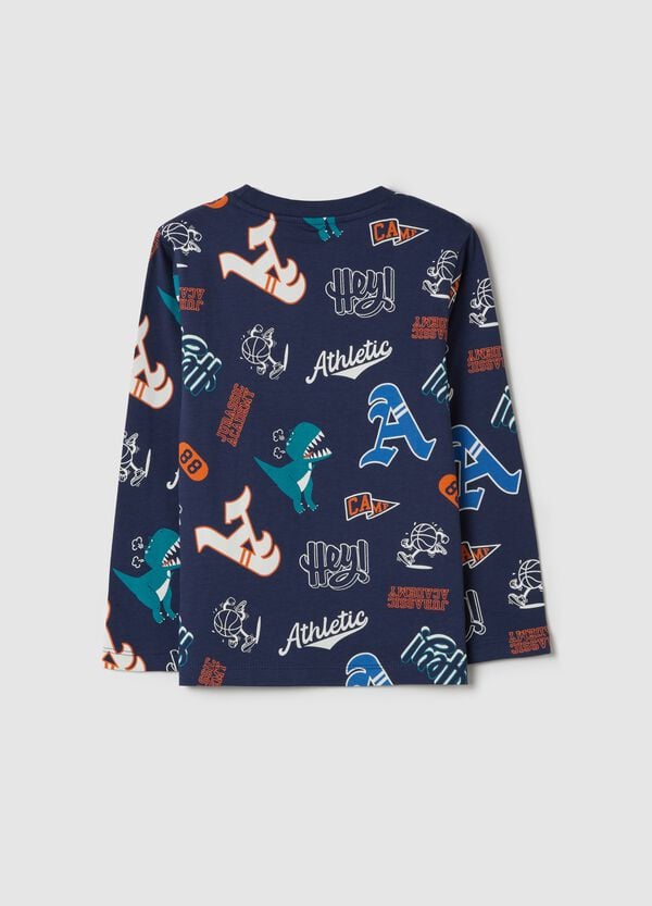 Ovs T-shirt A Maniche Lunghe Con Stampa All-over