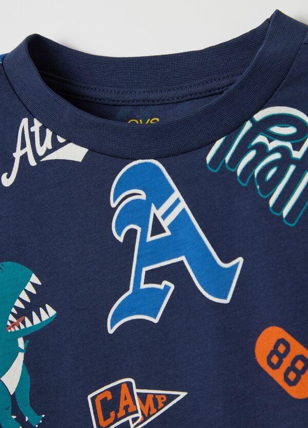 Ovs T-shirt A Maniche Lunghe Con Stampa All-over