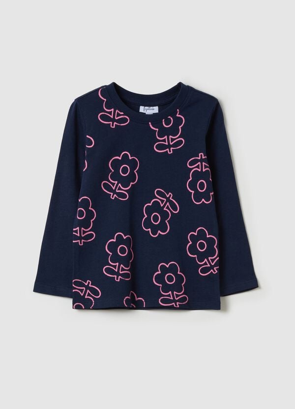 Ovs T-shirt a maniche lunghe con stampa fiori