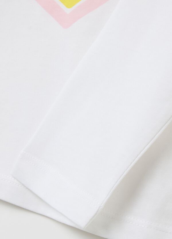 Ovs T-shirt A Maniche Lunghe Con Stampa Glitterata