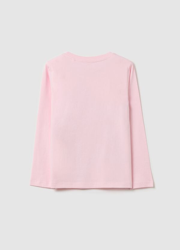 Ovs T-shirt A Maniche Lunghe Con Stampa Glitterata