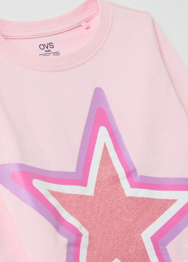 Ovs T-shirt A Maniche Lunghe Con Stampa Glitterata