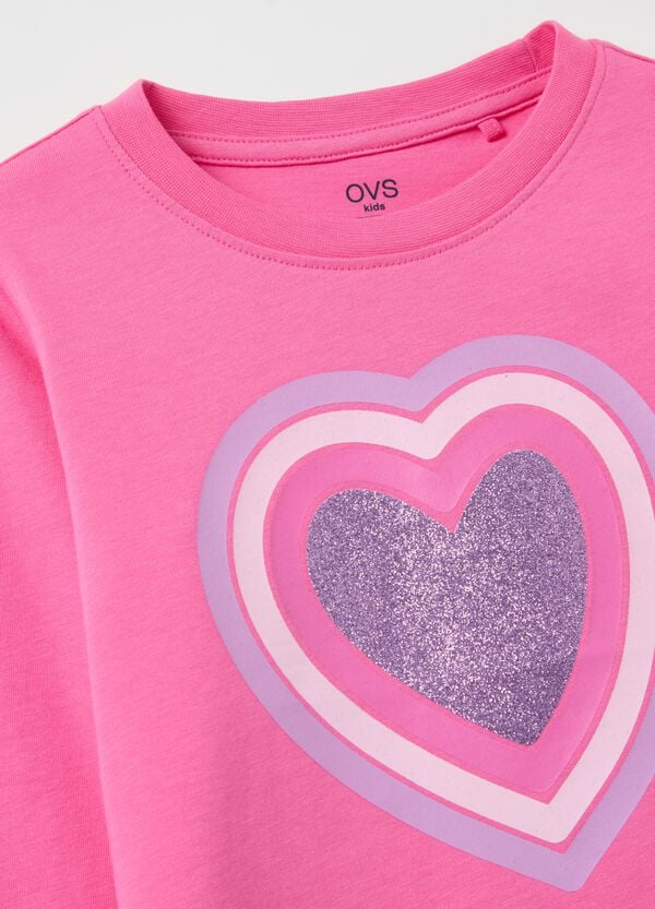 Ovs T-shirt A Maniche Lunghe Con Stampa Glitterata