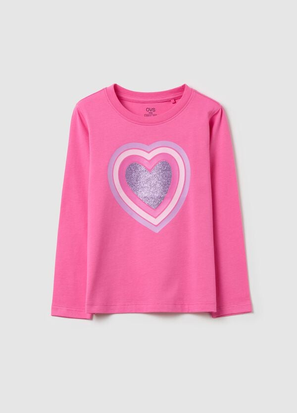 Ovs T-shirt a maniche lunghe con stampa glitterata