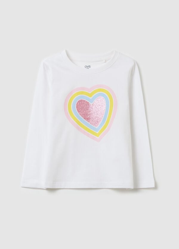 Ovs T-shirt a maniche lunghe con stampa glitterata