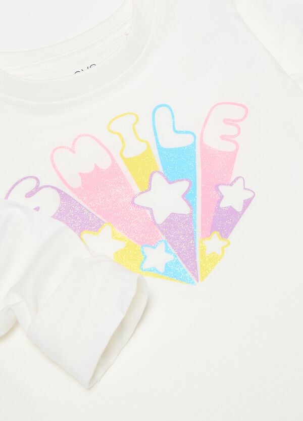 Ovs T-shirt A Maniche Lunghe Con Stampa