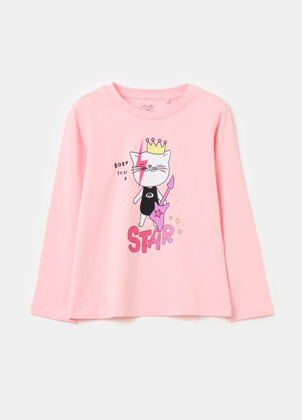 Ovs T-shirt a maniche lunghe con stampa