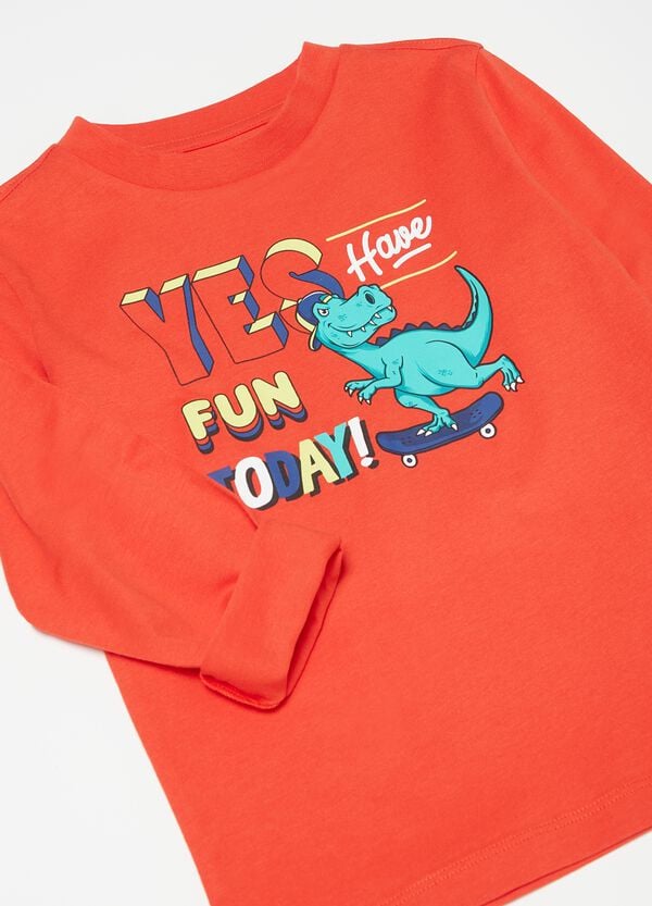 Ovs T-shirt A Maniche Lunghe Con Stampa