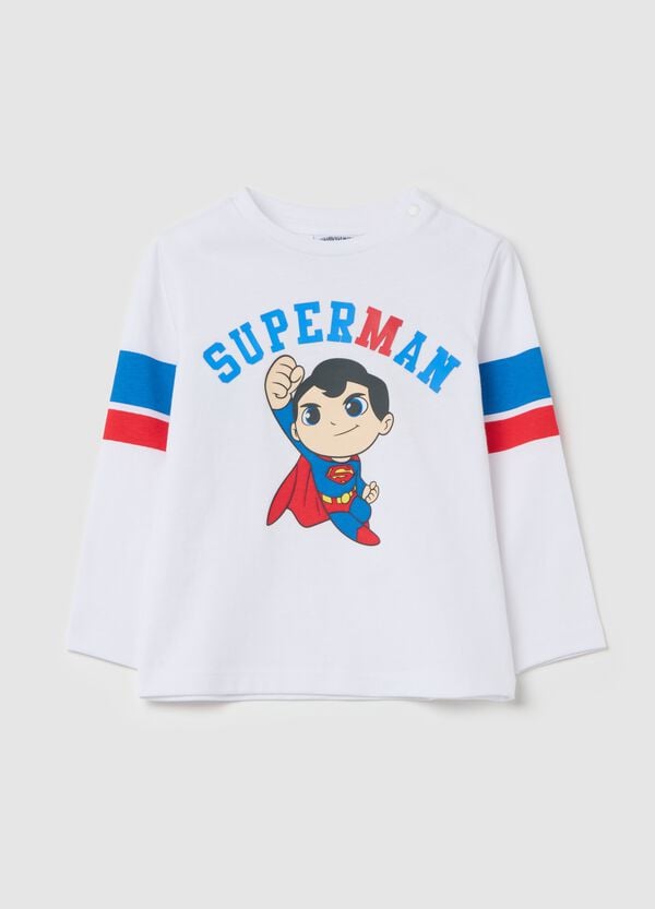 Ovs T-shirt a maniche lunghe con stampa Superman