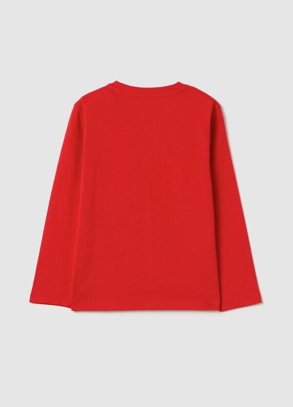 Ovs T-shirt A Maniche Lunghe Con Stampa Topolino