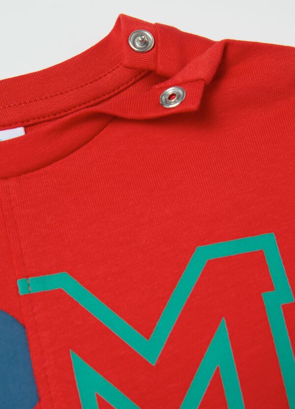 Ovs T-shirt A Maniche Lunghe Con Stampa Topolino