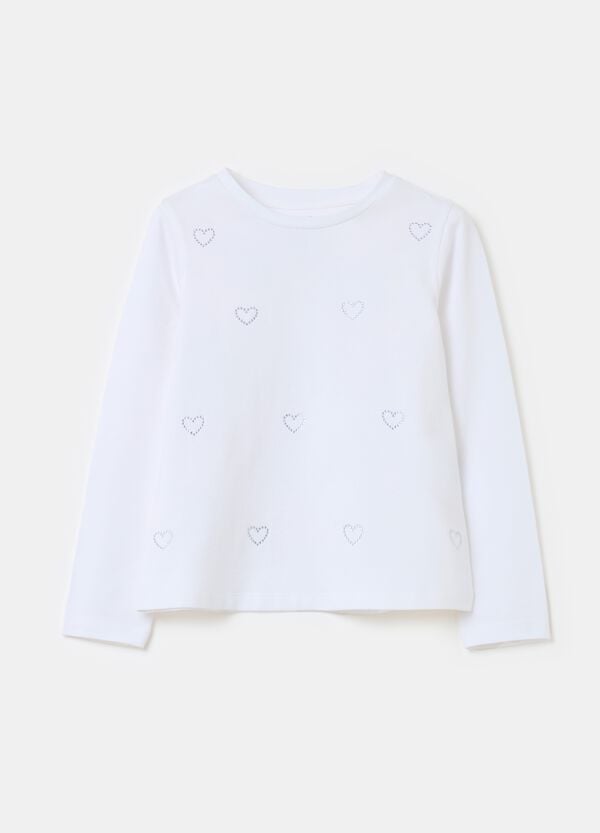 Ovs T-shirt a maniche lunghe con strass