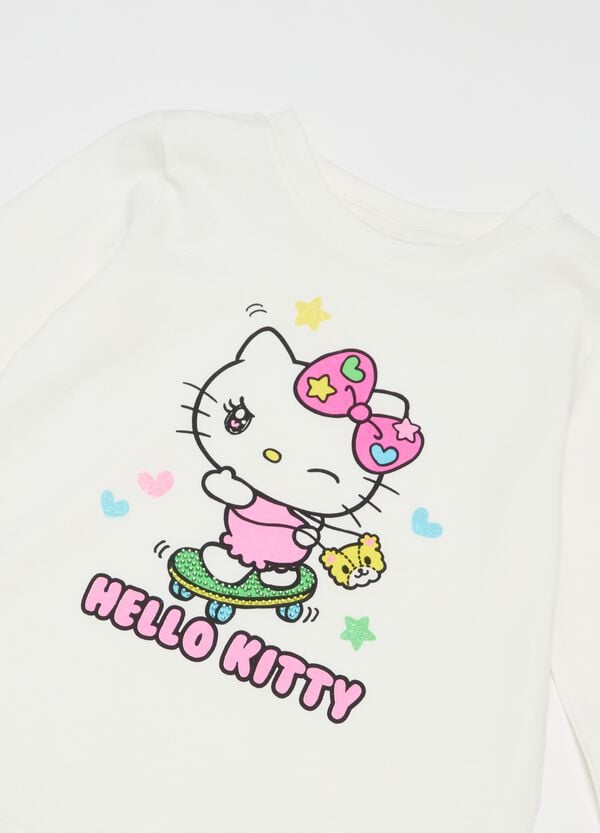 Ovs T-shirt A Maniche Lunghe Hello Kitty