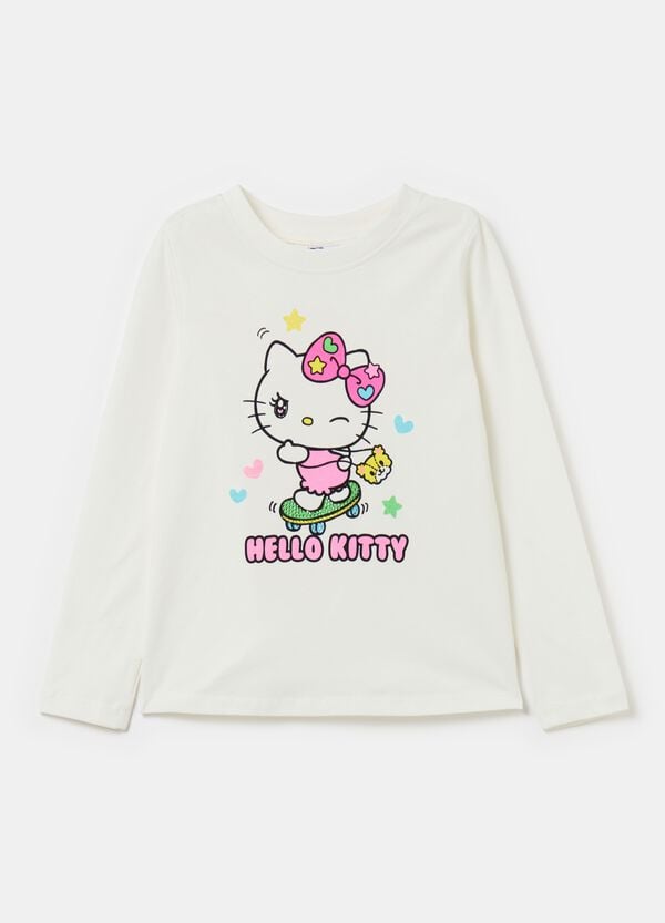 Ovs T-shirt a maniche lunghe Hello Kitty