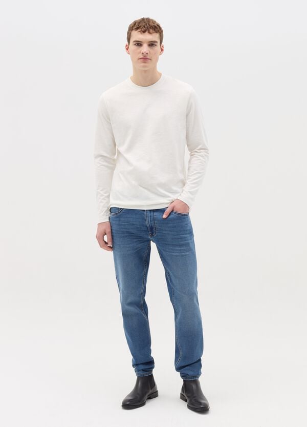 Ovs T-shirt A Maniche Lunghe In Cotone