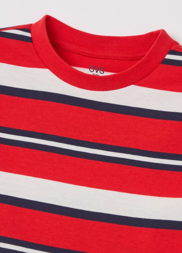 Ovs T-shirt A Maniche Lunghe In Cotone A Righe