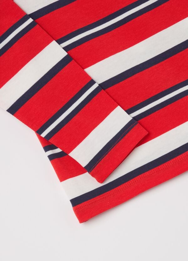 Ovs T-shirt A Maniche Lunghe In Cotone A Righe