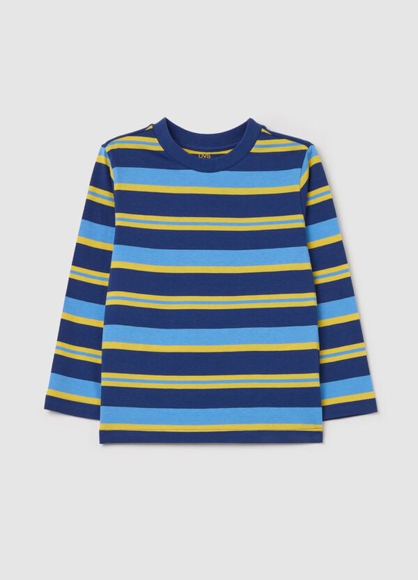 Ovs T-shirt a maniche lunghe in cotone a righe