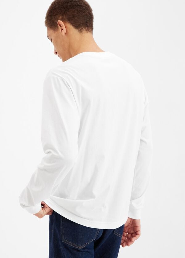 Ovs T-shirt A Maniche Lunghe In Cotone Bio